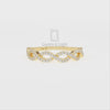 Natural Ruby Twisted Wedding Band Rings for Women