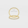 Natural London Blue Topaz Half Eternity Band Rings for Women