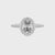 natural smoky-quartz oval half eterity halo solitaire engagement ring