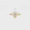Moissanite Solitaire Halo Engagement Rings for Women