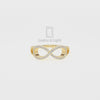 Natural Citrine Infinity Promise Rings for Women
