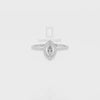 Moissanite Solitaire Halo Engagement Rings for Women