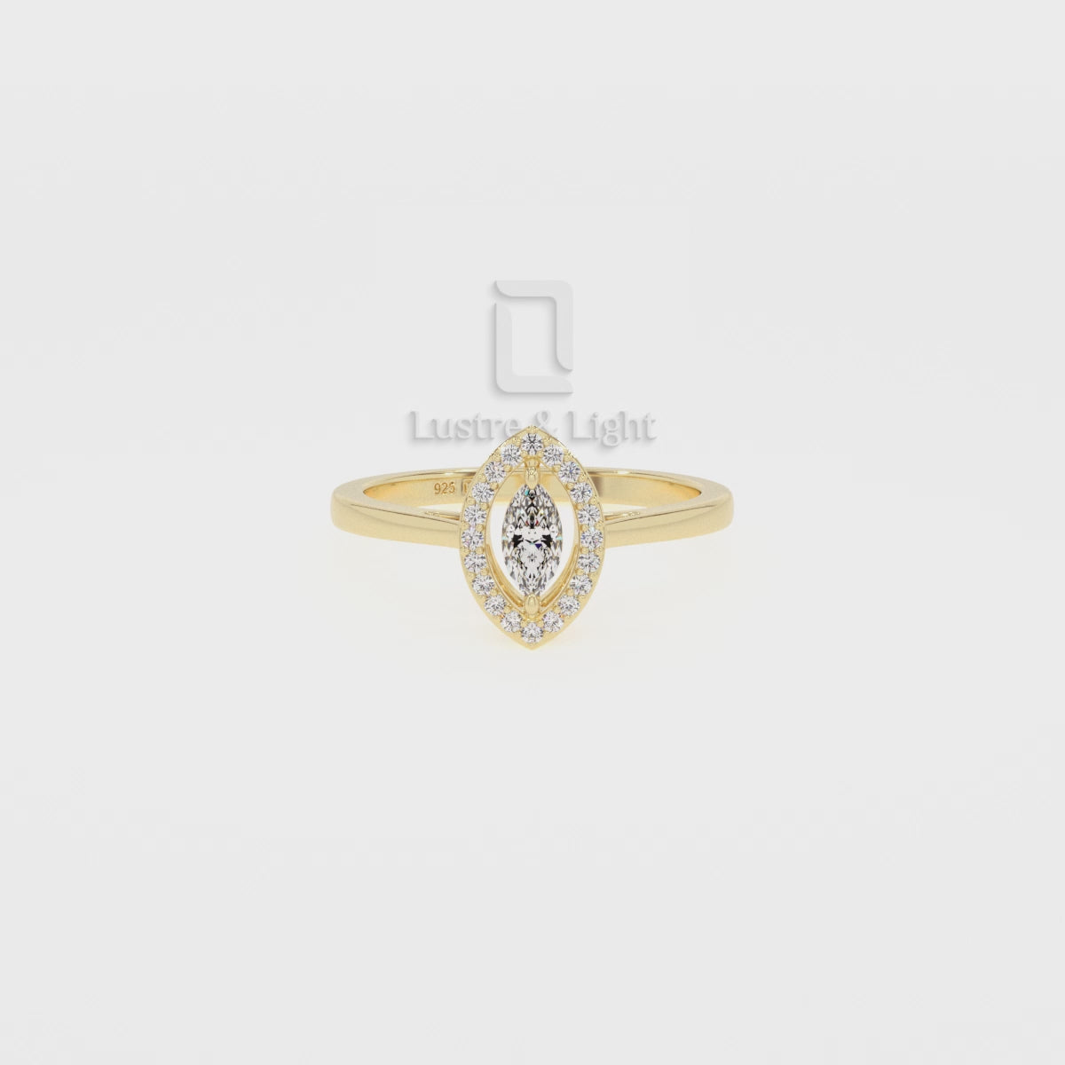 Moissanite Solitaire Halo Engagement Rings for Women