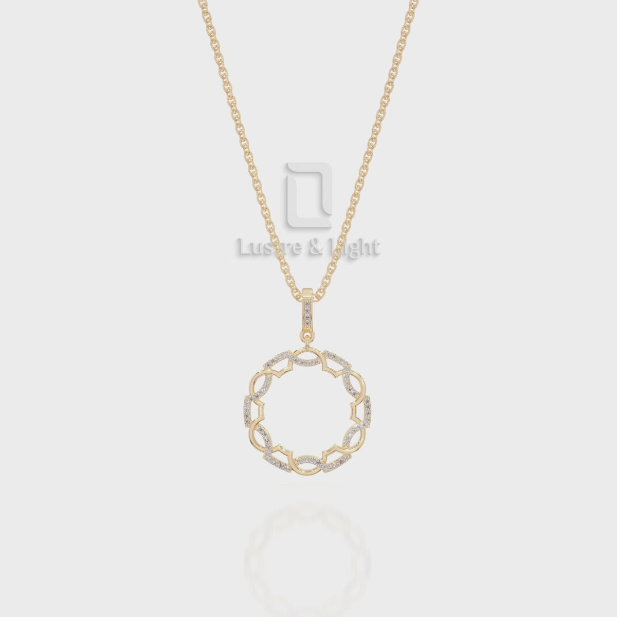 Natural Black Onyx Circle of Life Pendant Necklace with 18" Chain