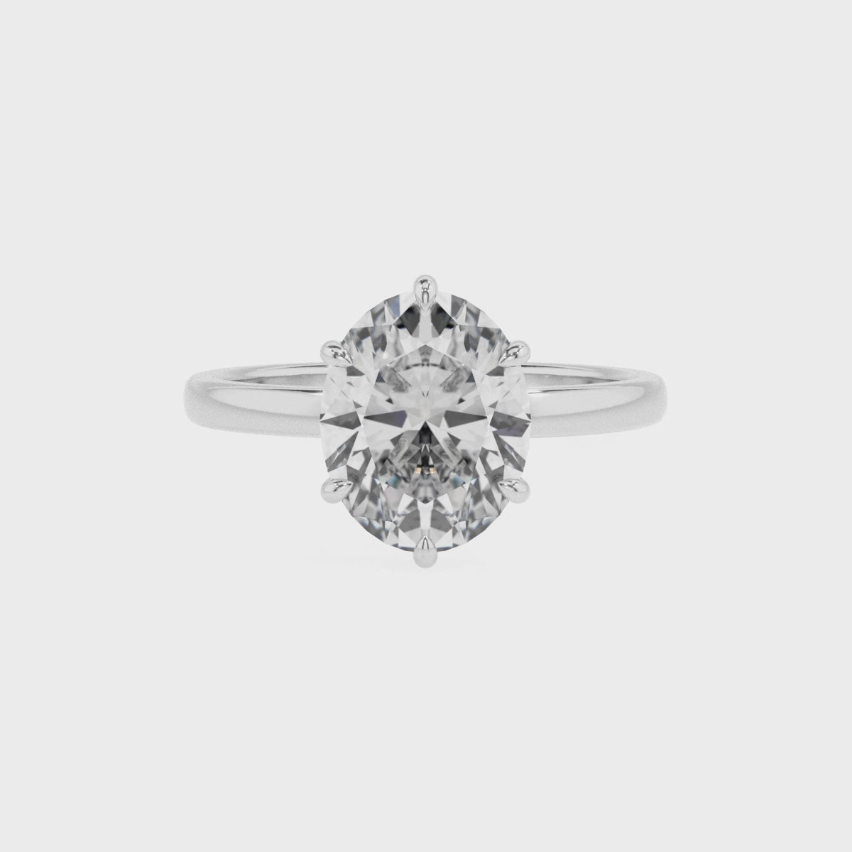 lab grown aquamarine oval solitaire engagement ring