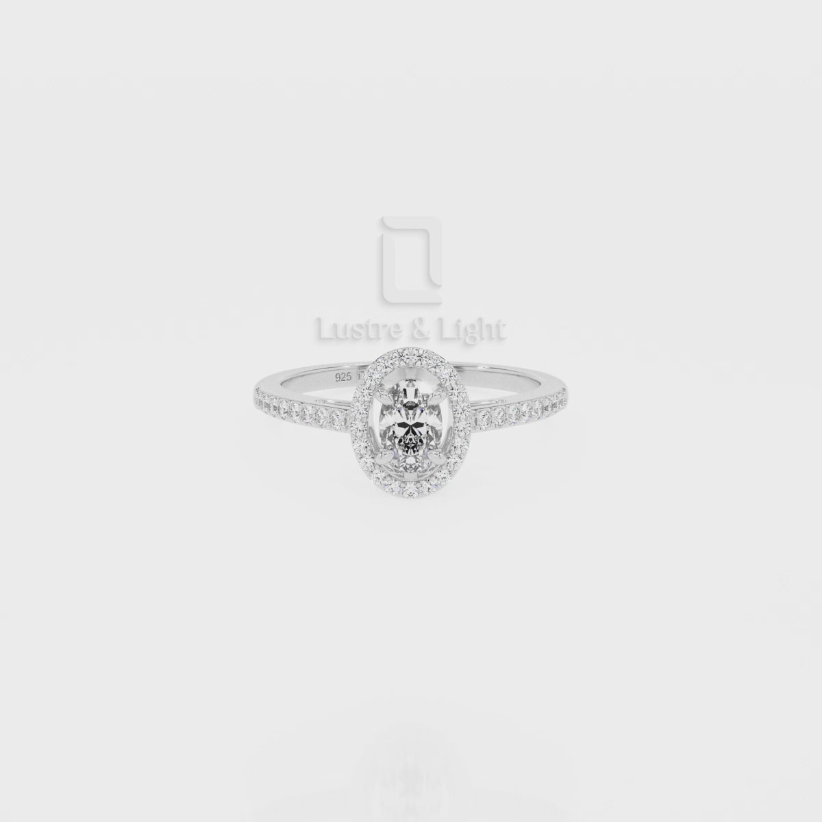 Natural London Blue Topaz Solitaire Halo Engagement Rings for Women with Moissanite