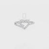 Natural Pink Tourmaline Heart Promise Rings for Women