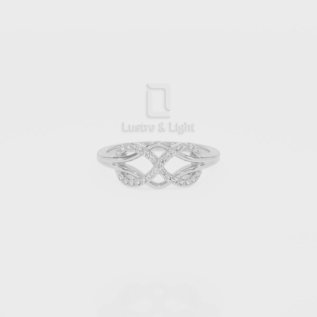 Natural Pink Tourmaline Infinity Promise Rings for Women