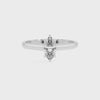 lab grown moissanite marquise solitaire engagement ring