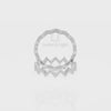 Natural Citrine Zig Zag Wedding Band Rings for Women