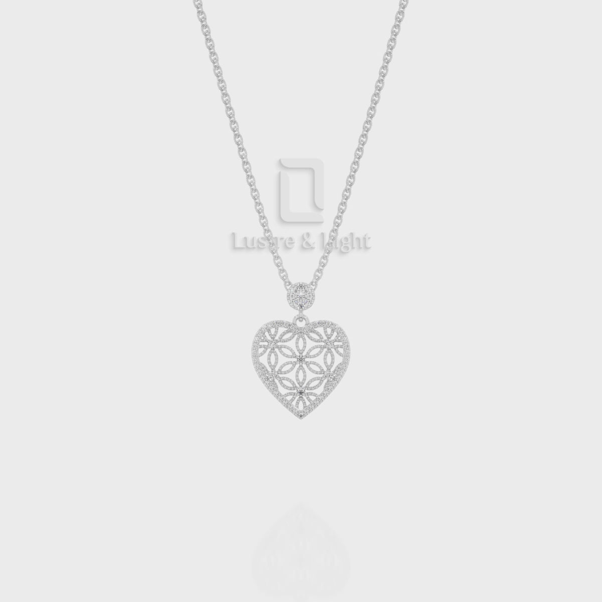 Natural Black Onyx Designer Pendant Necklace with Moissanite (18" Chain)