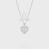 Natural Black Onyx Designer Pendant Necklace with Moissanite (18" Chain)