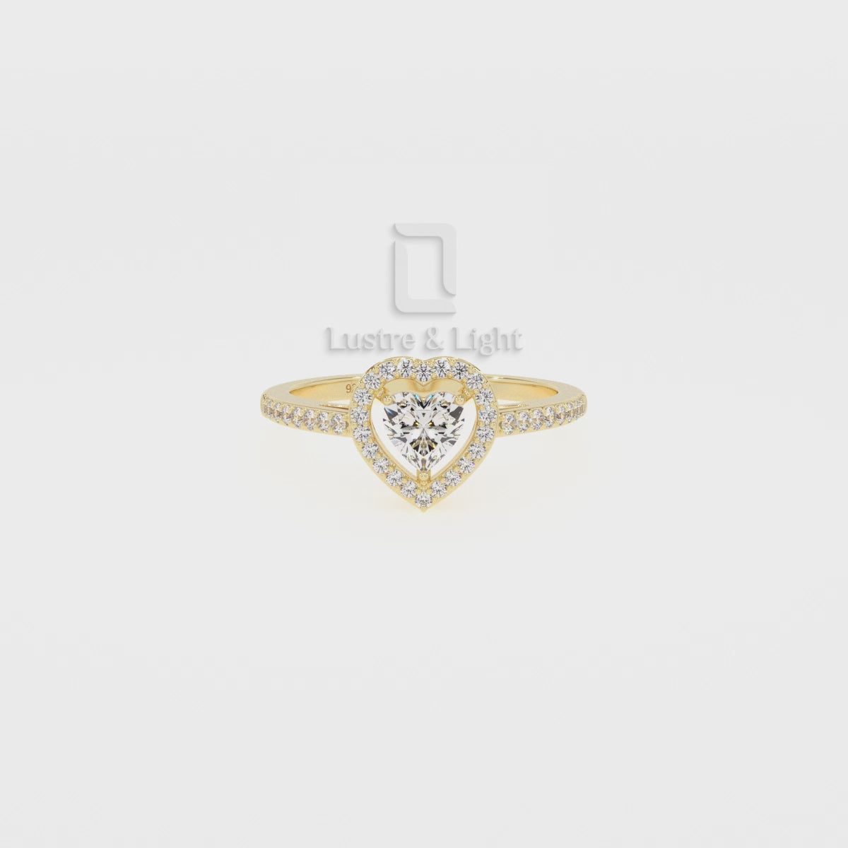 Moissanite Solitaire Halo Engagement Rings for Women