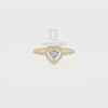 Moissanite Solitaire Halo Engagement Rings for Women