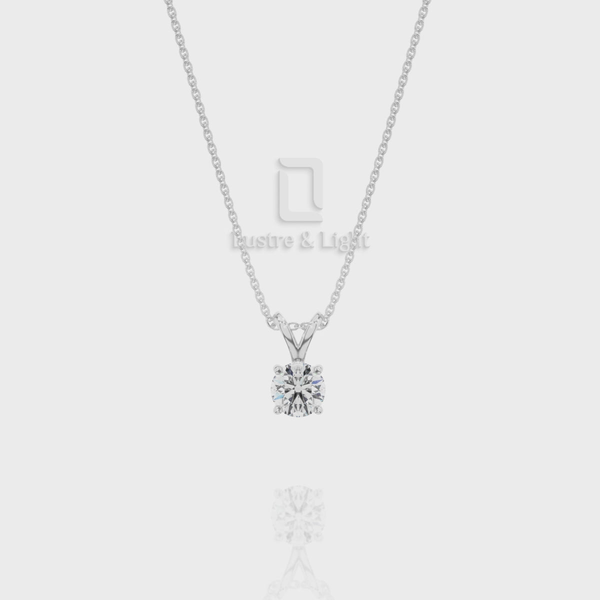 Natural Black Onyx V-Bale Solitaire Pendant Necklace with 18" Chain