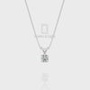 Natural Black Onyx V-Bale Solitaire Pendant Necklace with 18" Chain