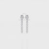 Natural Ruby J-Hoop Earrings for Women