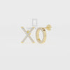 Natural Citrine XO Stud Earrings for Women