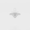 Moissanite Solitaire Halo Engagement Rings for Women