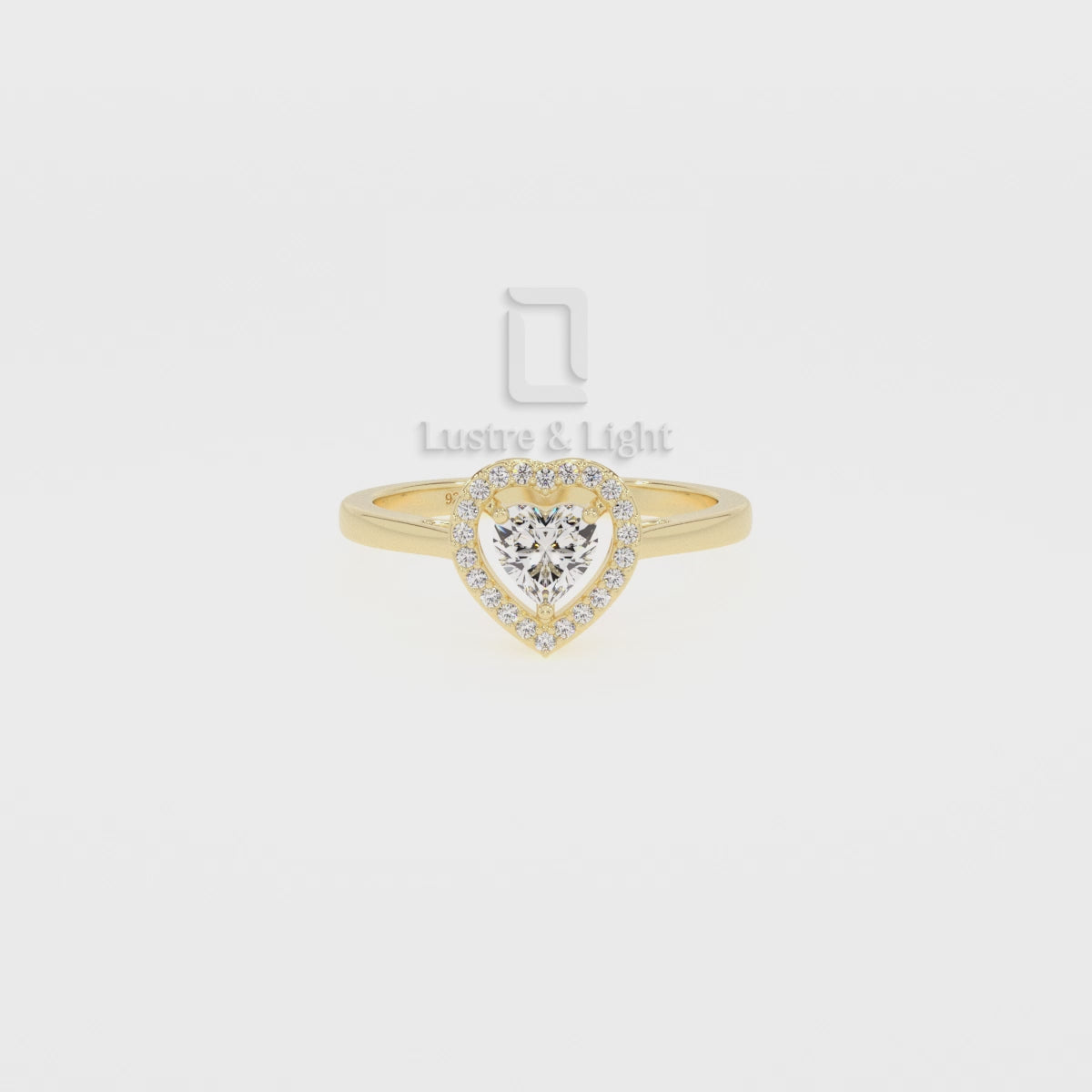 Moissanite Solitaire Halo Engagement Rings for Women