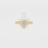 Moissanite Solitaire Halo Engagement Rings for Women