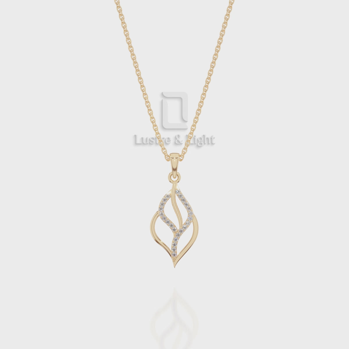 Natural Black Onyx Leaf Pendant Necklace with 18" Chain