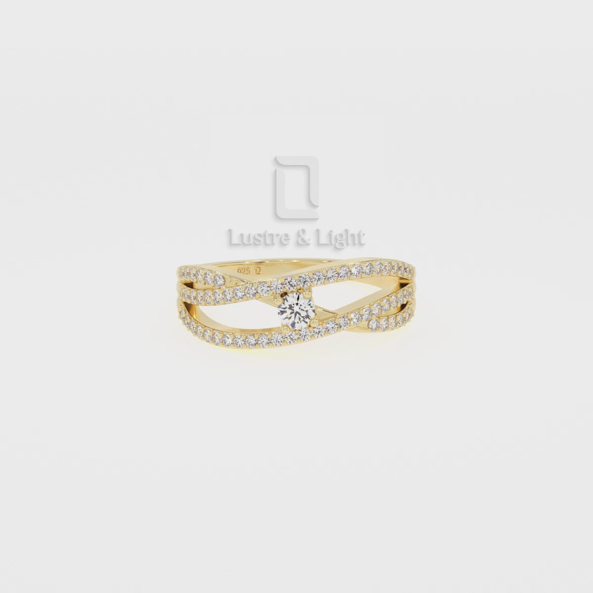 Natural Pink Tourmaline Promise Rings for Women with Moissanite