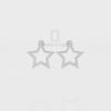 Natural Citrine Star Stud Earrings for Women