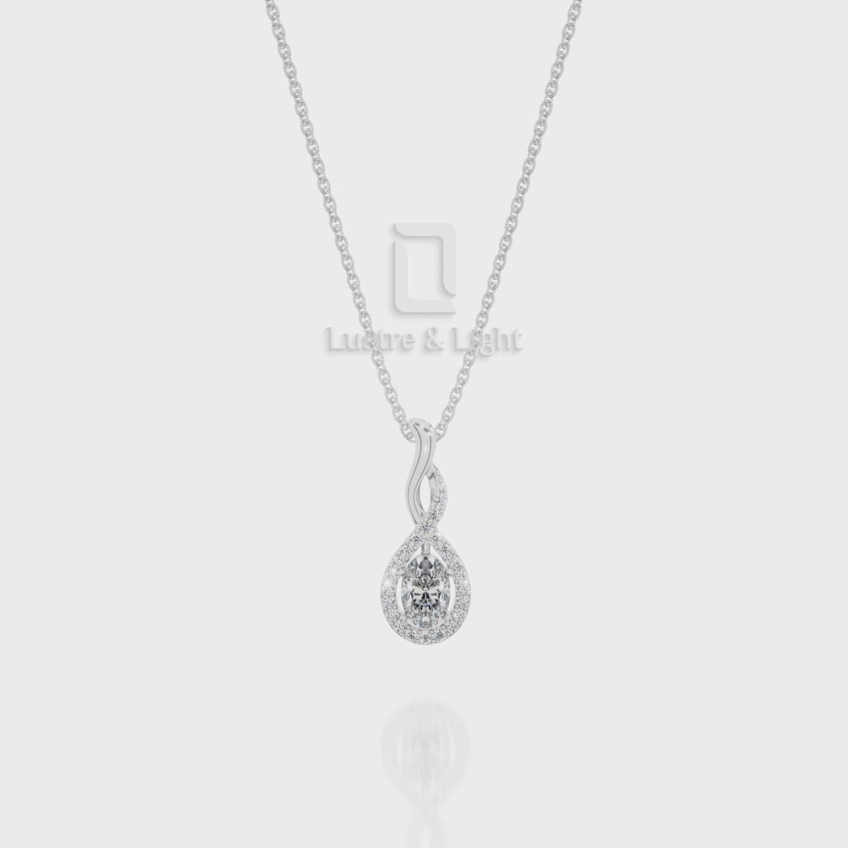 Natural Black Onyx Infinity Pendant Necklace with Moissanite (18" Chain)