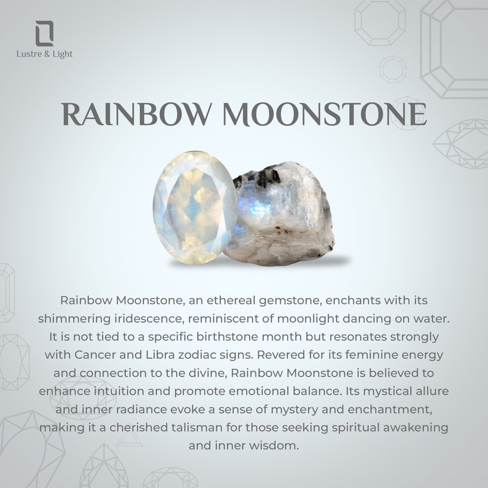 natural rainbow moonstone pear stud earrings 