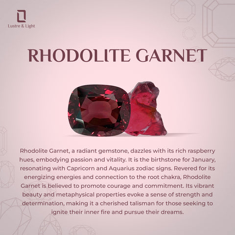 rhodolite-garnet rough shape stackable bezel-set ring