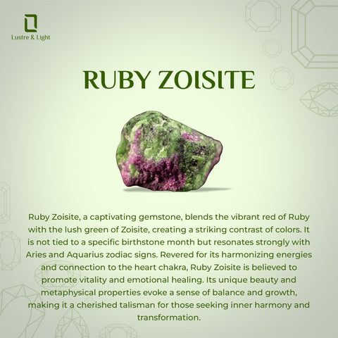 natural ruby-zoisite rough shape twister bracelet