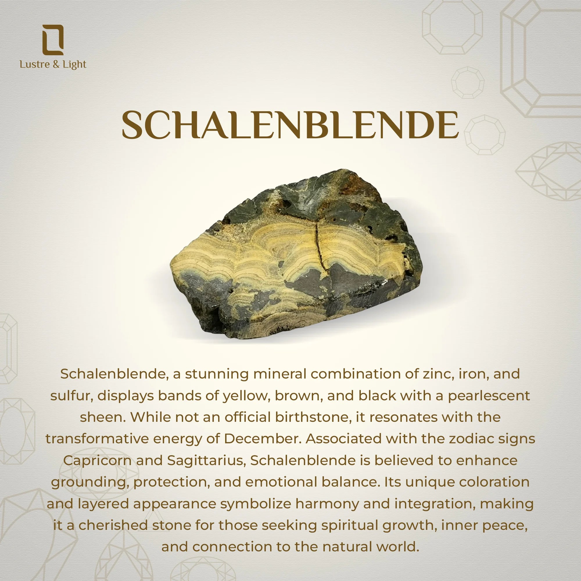 natural schalenblende trillion shape pendant necklace