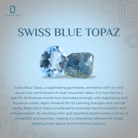 swiss-blue-topaz pear shape bezel Jewelry set