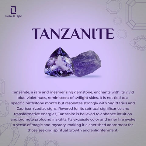 tanzanite oval cut stackable bezel-set ring