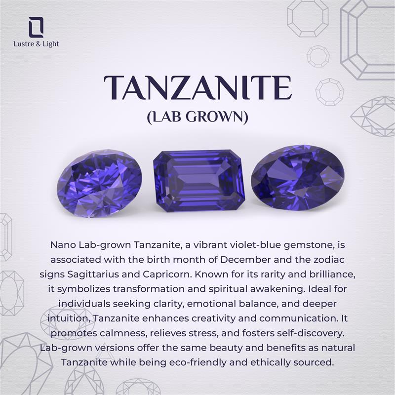 natural tanzanite trillion double halo earrings with moissanite 