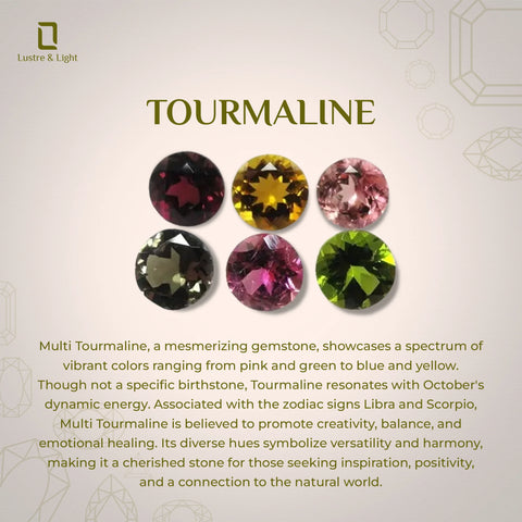 natural multi-tourmaline round shape bolo bracelet