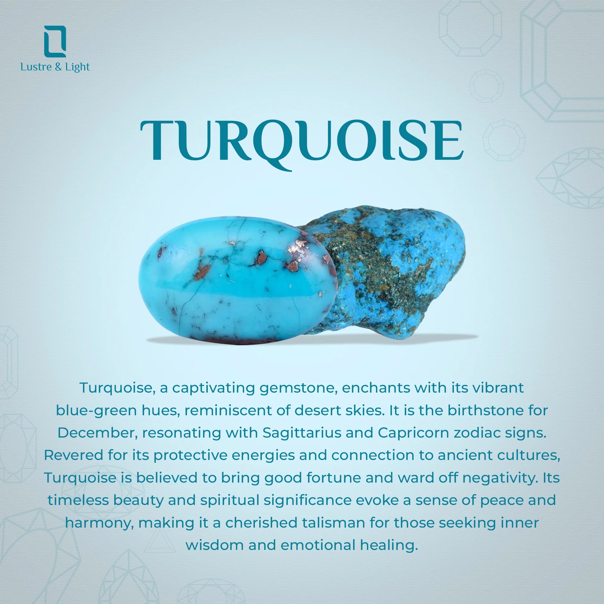 natural turquoise rough shape stud earrings