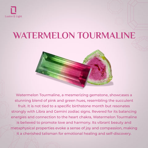 natural watermelon-tourmaline rough shape twister bracelet